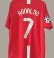 0708 Manchester United's home ground prints the number 7 RONALDO+Champions League badge