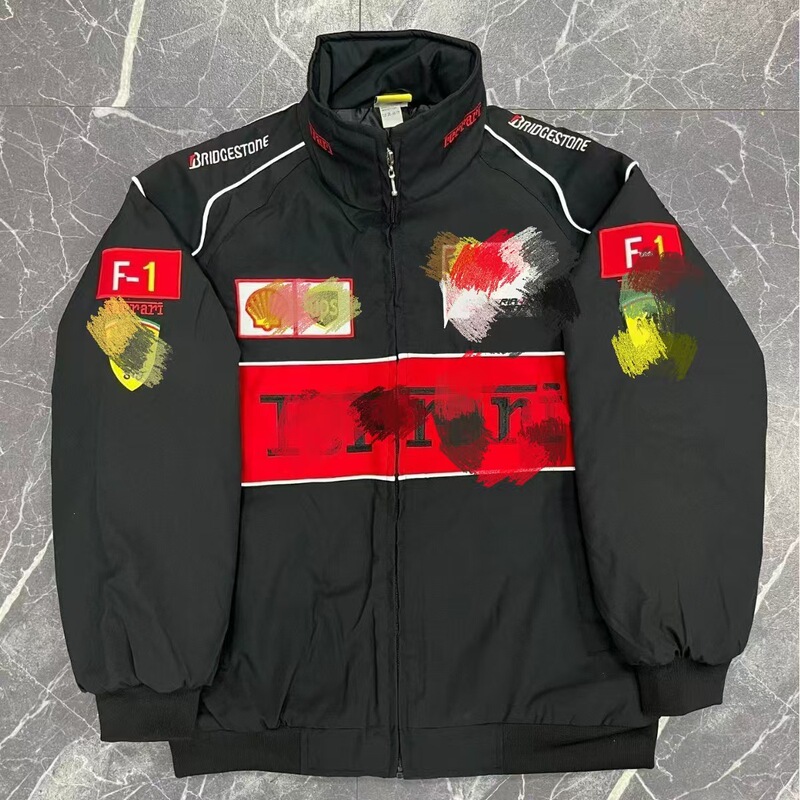 F.1 Racing Suit Classic Series, Digital Printing, Retro Motorcycle Jacket, Unisex, Customizable