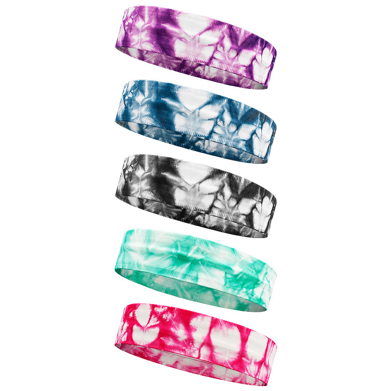 Silicona antideslizante tenis deportes diadema banda para el cabello yoga banda elástica para el cabello ensanchado hombres y mujeres fitness sudor-absorción y banda antitranspirante