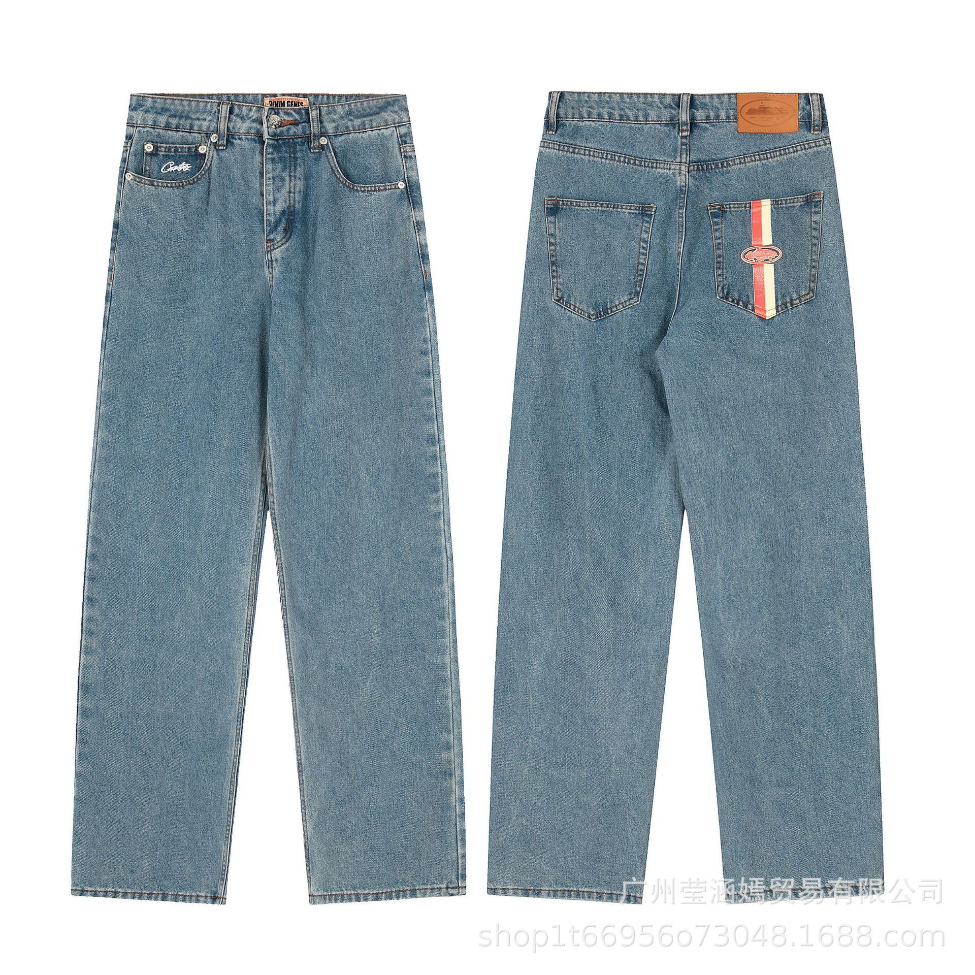 Belleza Moda Alcatraz Traje Casual High Street Hombres y Mujeres Pareja Chaqueta de mezclilla de moda Chaqueta Jeans