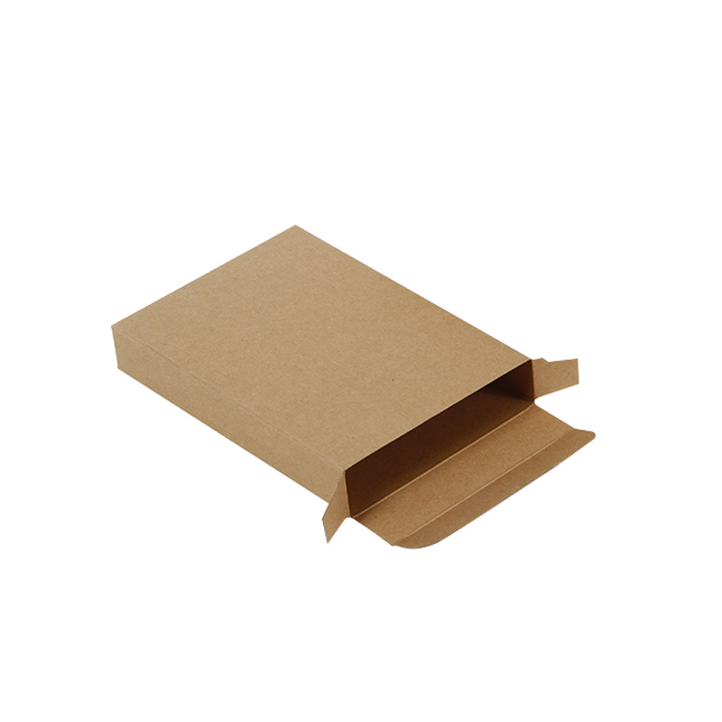 Venta al por mayor Kraft papel rectangular cartón plano máscara caja de embalaje regalo universal doble enchufe caja ropa interior calcetines caja