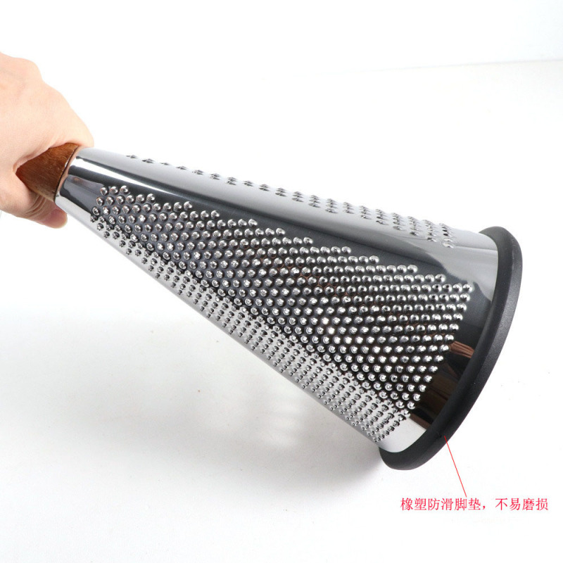 現物縦型ステンレス円錐三面野菜削りチーズ削り器木柄瓜果多機能削り|undefined