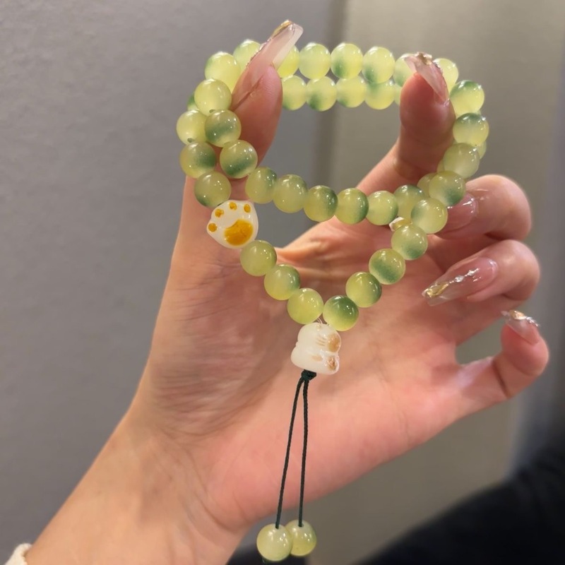 可爱猫爪手串学生绕指柔文玩手链甜美高颜值情侣闺蜜手链礼物爆款|undefined