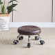 Metal bracket 22cm high - pulley - brown grid round surface