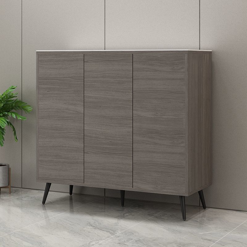 Solid Wood Slate Shoe Cabinet for Home Entrance Balcony Large Capacity Modern Light Luxury Widened Countertop Corridor Entrance Door Shoe Cabinet