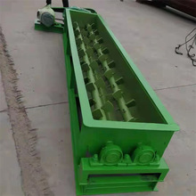 卧式粉尘加湿搅拌机加厚型连续式双轴搅拌机双螺旋输送水泥搅拌器