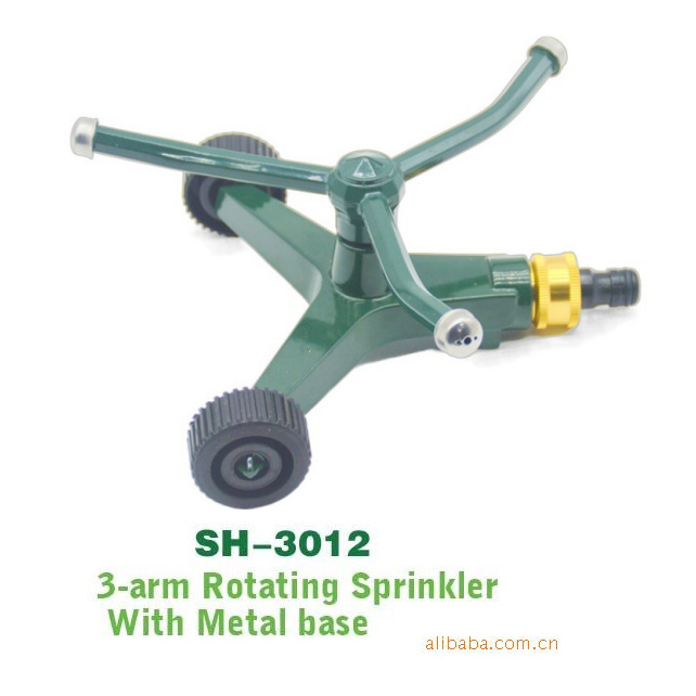 洒水器，自动旋转喷水器,草坪喷头，园林喷头，锌合金喷头
