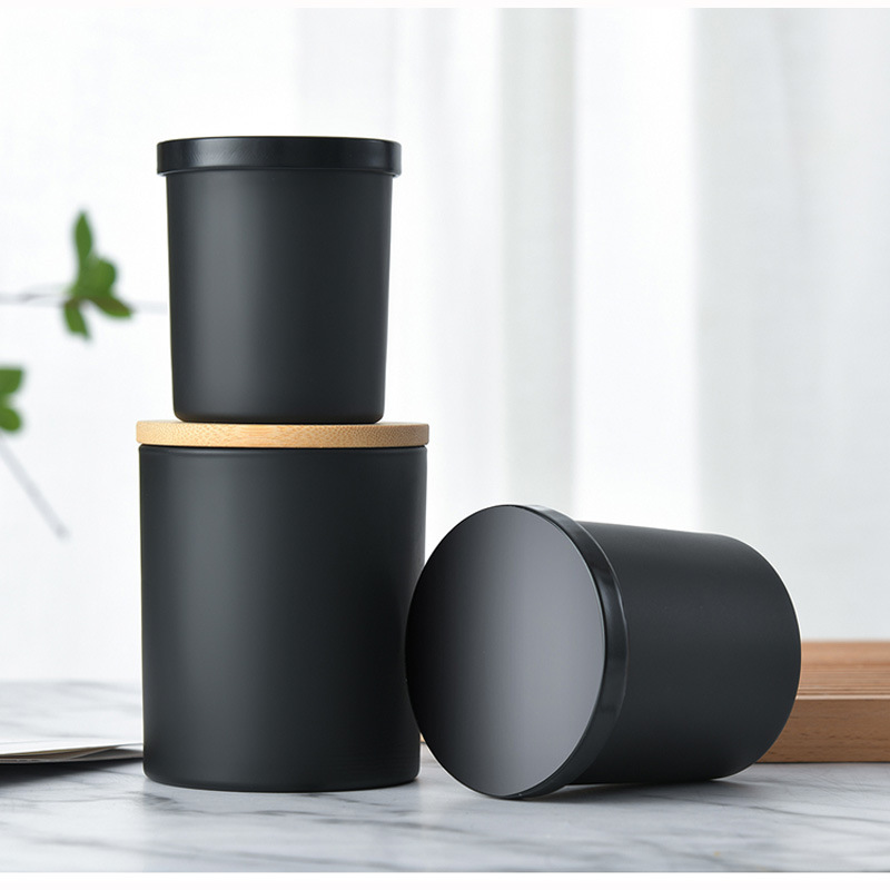 现货210ml香薰蜡烛台自制蜡烛杯 防锌合金 塑封包装玻璃容器烛台