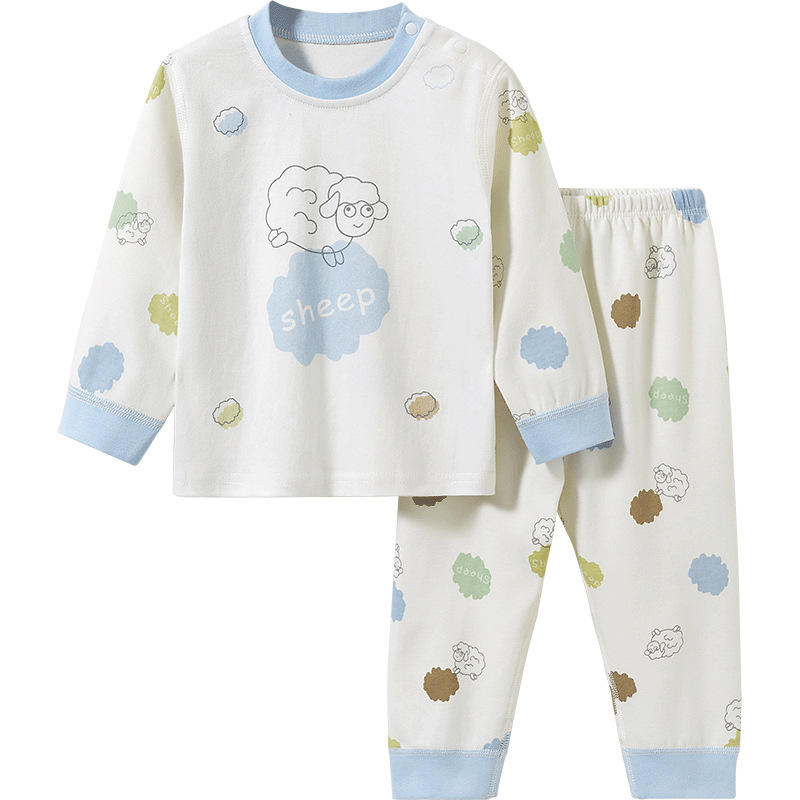 Primavera, otoño, invierno, ropa interior infantil de algodón delgado para niños y niñas, set de ropa interior para bebés