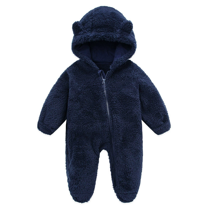 Flannel autumn hand loop bag for early age, bodysuit with hood, wholesale