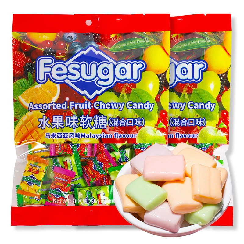 Фесугар фруктовый лент Film Камелия свадебное Malaysia Malaysian Mixed Mixed Candy Snacks оптом