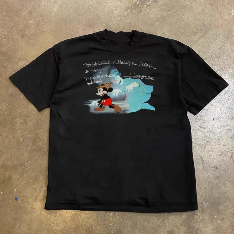 Aiteeins250Gsorana Ice-Cool Prank Mickey Cartoon Digital Print Casual Short-Sleeve T-Shirt for Men Clean Aiteeins250Gsorana Ice-Cool Prank Mickey Cartoon Digital Print Casual Short-Sleeve T-Shirt for Men Clean