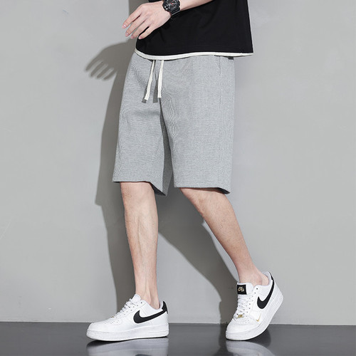 Men's Wafer Short Shorts Summer Thin Casual Streetwear Outerwear Loose Five-Pocket Pants