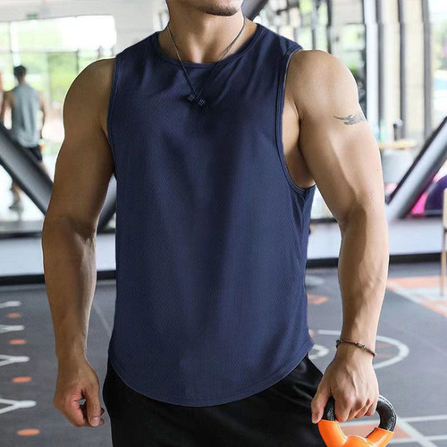 Men's Sleeveless Running Cross-Country Basketball Training Exercise Running Trendy Top