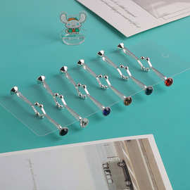 镶钻U形水钻头巾脖夹单钻服饰搭配出勤装饰固定胸针领针领口