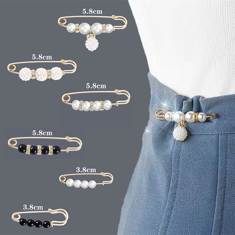Waist pin accessories fixed clothes waist modification artifact waist buckle anti-exposure brooch women's pants buckle