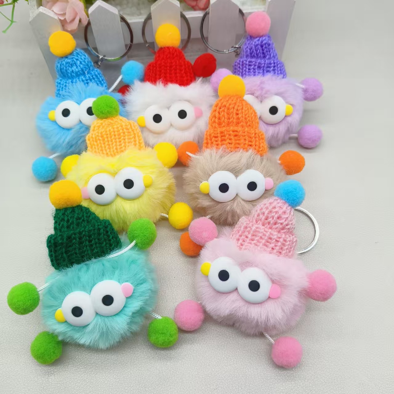 Long-Legged Elf Coal Ball Ins Popular Cute Doll Bag Pendant Plush Doll Car Keychain Pendant