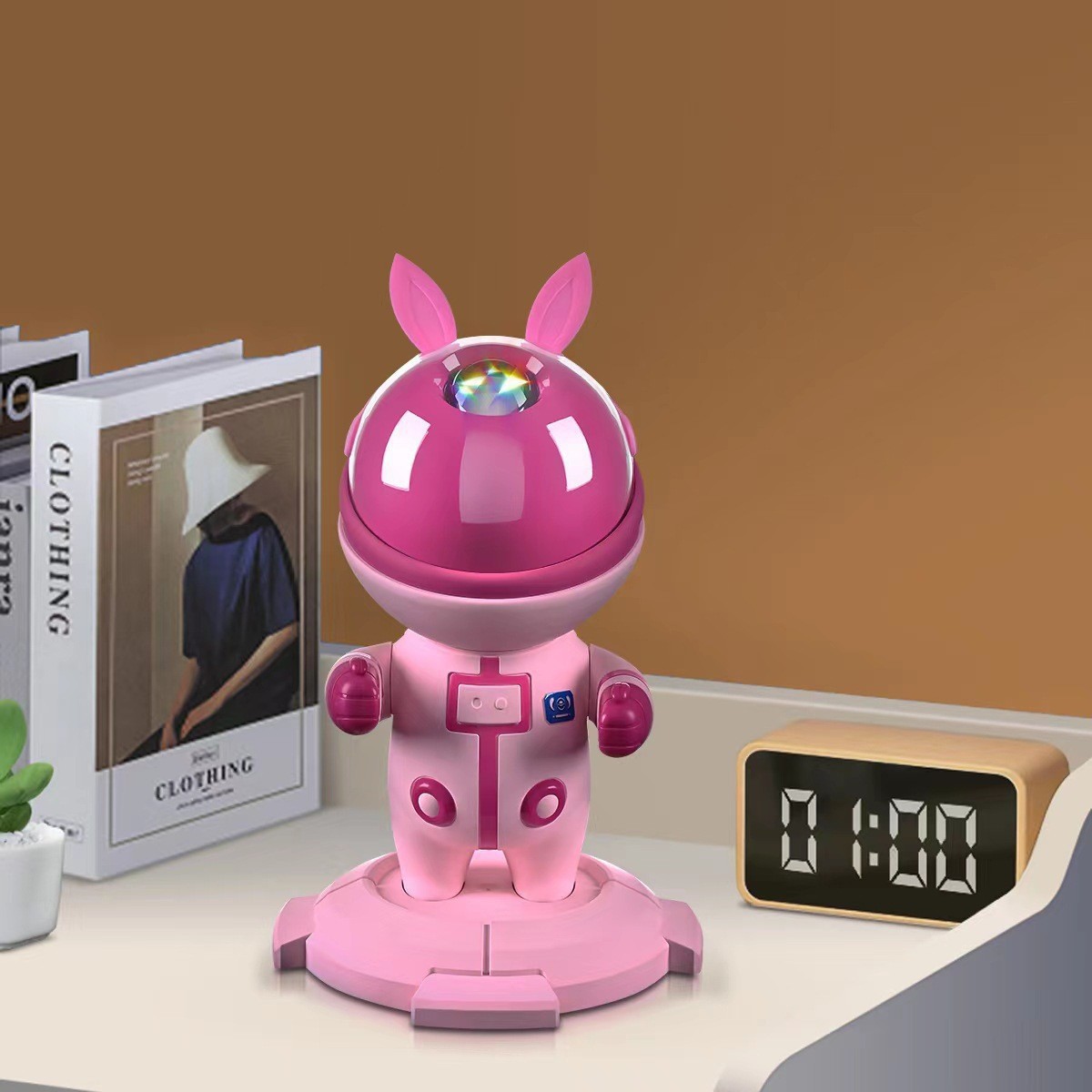 新款宇航員星空激光投影小夜燈滿天星浪漫氛圍燈臥室太空人小夜燈