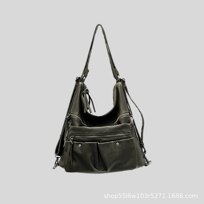 (Cross-border trading), retro capacious bag, Amazon, worn on the shoulder