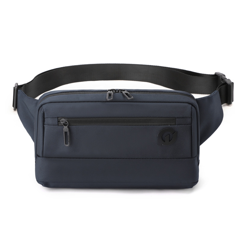 WEPOWER nuevo bolso de cintura para hombres, bolso de pecho de moda casual para hombres de negocios, bolso de hombro para viajar al aire libre, mochila de trampolín inclinado