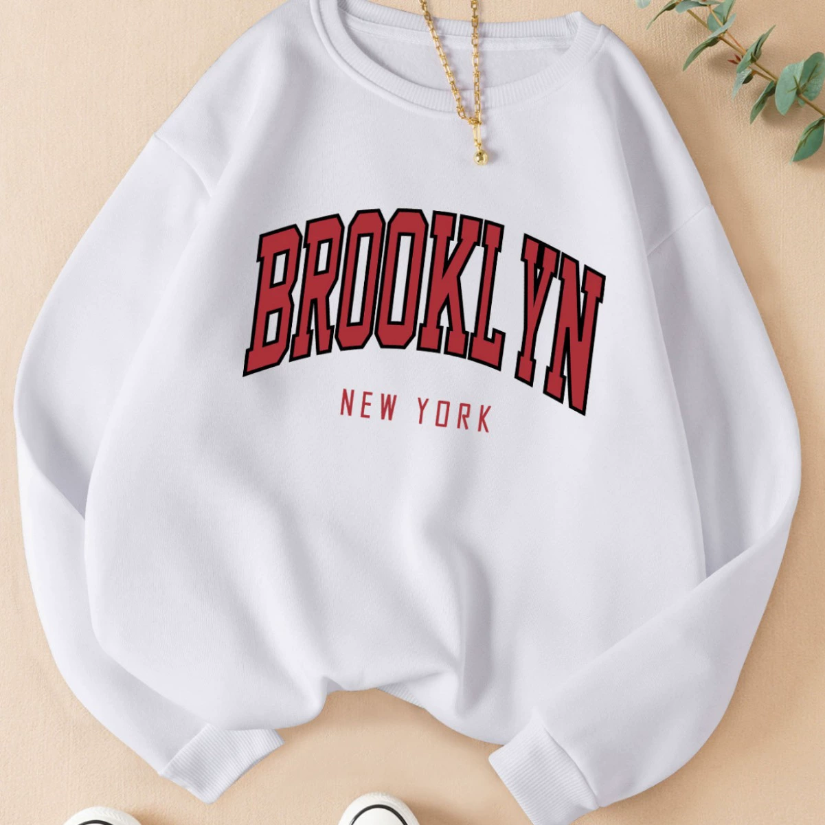 Горячая модель независимой станции Amazon в Европе и Америке BROOKLYN-NEW YORK, женская модная печать
