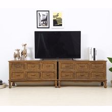 欧式实木电视柜家用电视柜储物柜地柜现代小户型矮柜客厅储藏柜子