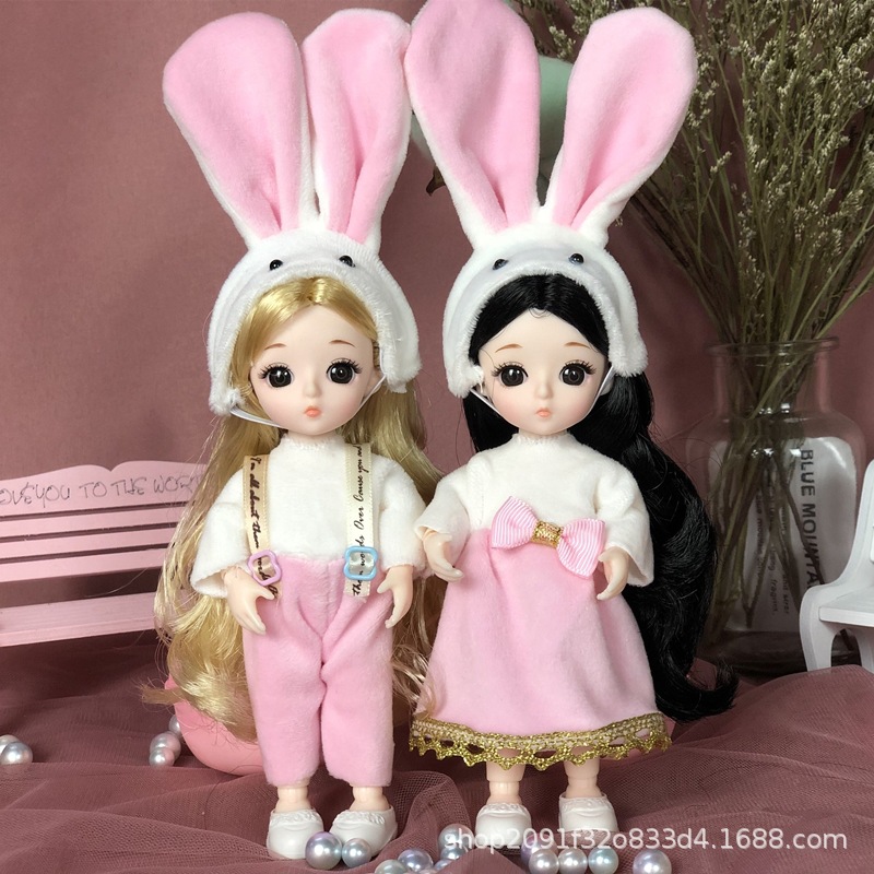 8 puntos 17cm pequeño traje de muñeca ropa se puede cambiar 13 conjunta linda princesa juguete regalo cumpleaños la muchacha