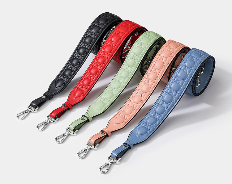 Two-Layer Cowhide, Genuine leather Material Solid Color Pattern Casual, Simple Style Style 1 Piece Two-Layer Cowhide Genuine Leather Solid Color Bag Strap