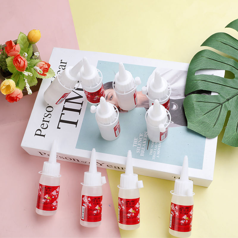 10瓶酒精胶透明液体胶儿童手工材料diy专用胶挤压式手工胶水30ml|undefined