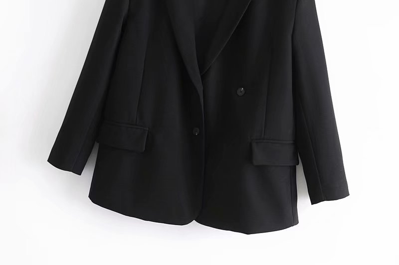 single-breasted long-sleeved loose blazer  NSAM36325