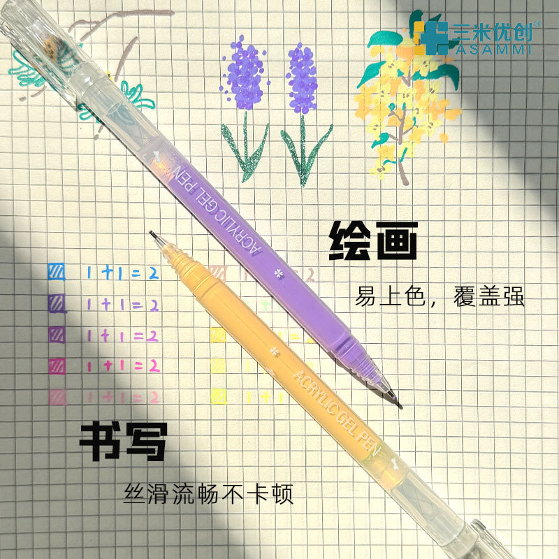 High-Gloss Pastel Colored Pens for Drawing, Art-Specific for Elementary Students, Quick-Drying Marker Pens, Neutral Outline Pens