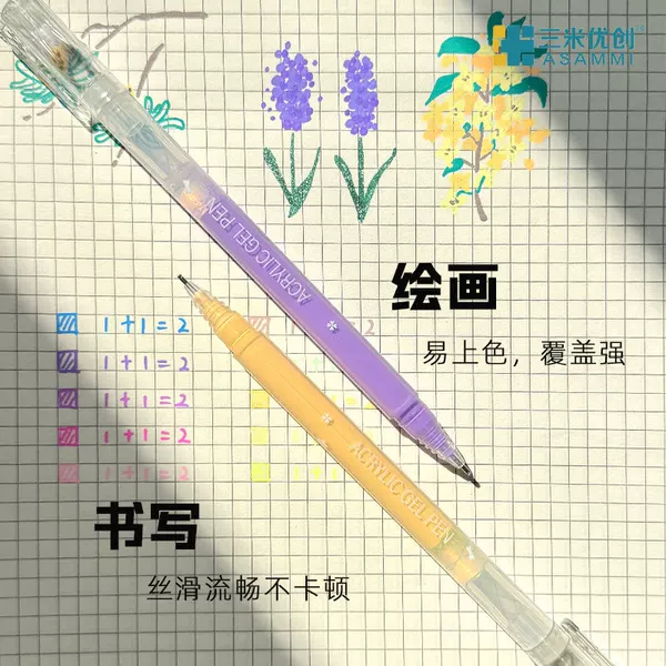 High-Gloss Pastel Colored Pens for Drawing, Art-Specific for Elementary Students, Quick-Drying Marker Pens, Neutral Outline Pens
