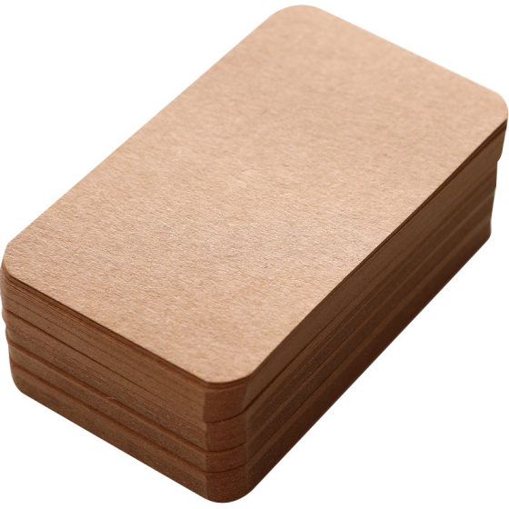 Diy graffiti hand-painted card message hard card paper blank English word card cowhide small card postcard 100
