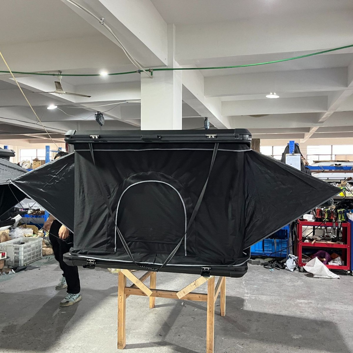 Fabricante al por mayor carpa de helicóptero autocaravana autocaravana techo duro plegable vehículo todoterreno especial doble coche rápido