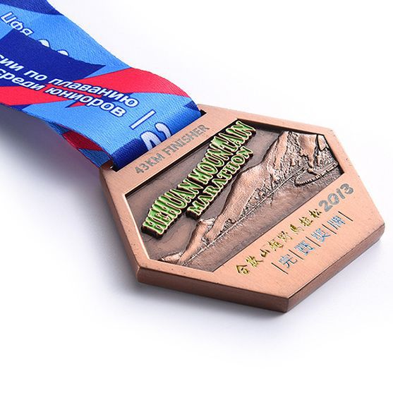 Medalla de los niños de jardín de infantes que enumera oro y plata cobre maratón juegos medalla de competencia conmemorativa honor metal Medalla