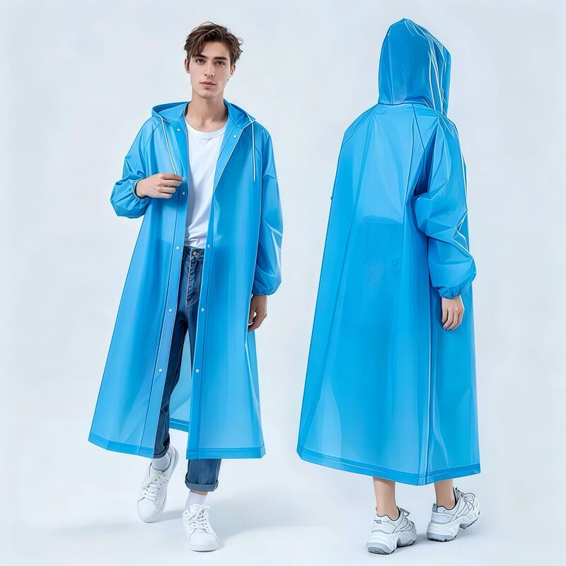 Adult Disposable Raincoat, Extended and Thickened, Storm-Proof, Portable for Travel, Concerts, Team Building, Rafting, Hiking Poncho Adult Disposable Raincoat, Extended and Thickened, Storm-Proof, Portable for Travel, Concerts, Team Building, Rafting, Hiking Poncho