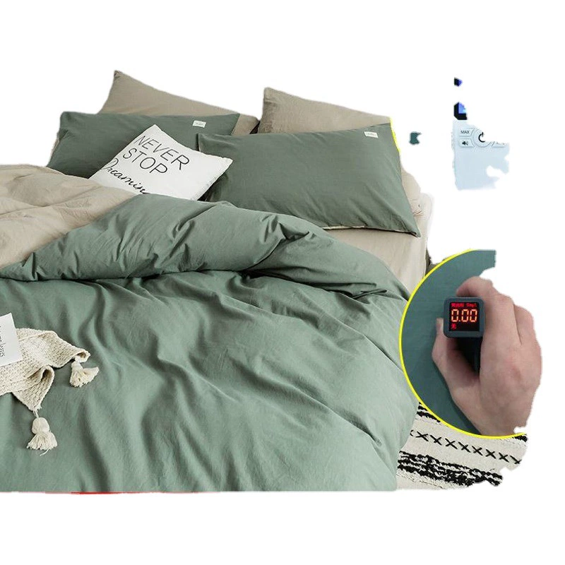 Комплект из четырех предметов Nanjiren в скандинавском стиле, промытый хлопок, пододеяльник, сетка, Красная Простыня, студенческое общежитие, комплект из трех предметов, постельное белье