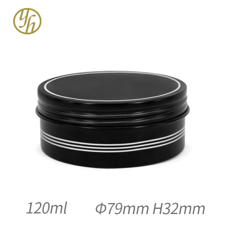120g 螺纹铝盒 79*32mm 面膜膏体化妆铝盒 圆形包装铝罐可印刷设