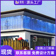 定制全彩LED户外透明屏商场广告屏创意玻璃屏酒吧冰屏展厅玻璃橱