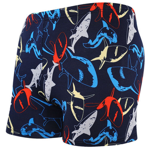 Running Volume Swim Trunks Men Anti-Embarrassment Adult Hot Spring Plus Size Printed Straight Leg Swim Trunks Factory Wholesale Quick-Dry Casual