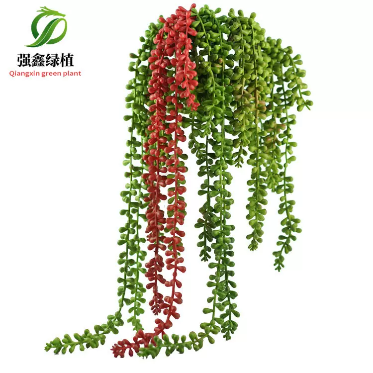 东莞仿真塑胶花多肉植物佛珠情人泪佛豆手感胶花艺绿植装饰高仿真