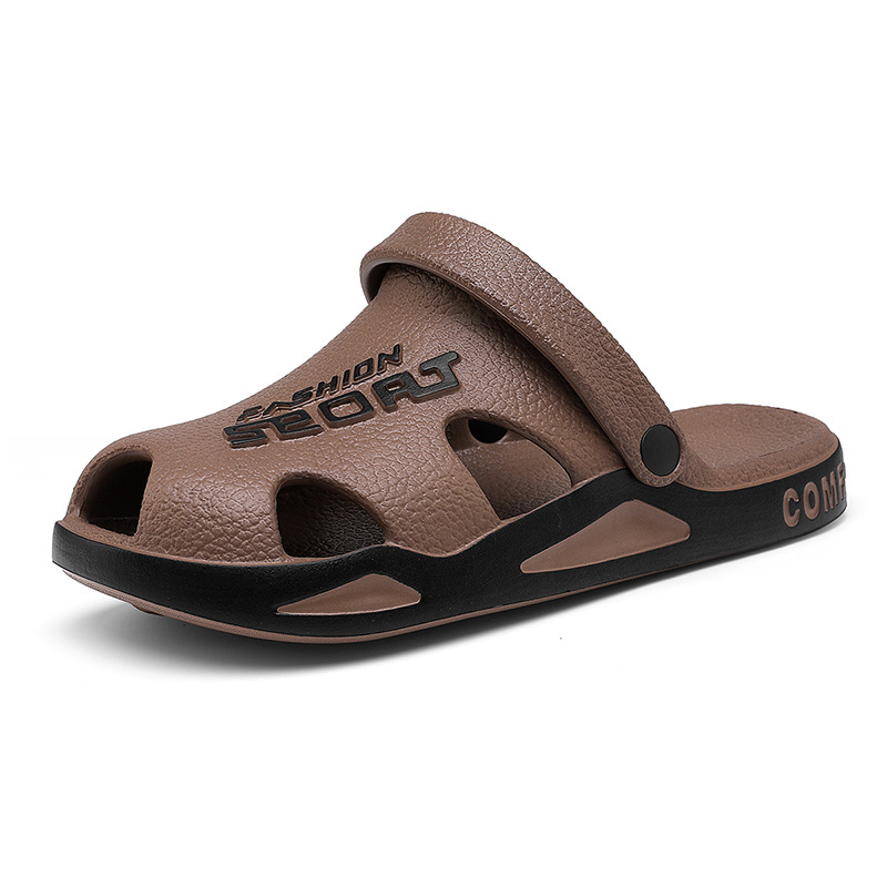2025 nueva tendencia transfronteriza para hombres zapatos agujeros caseros al aire libre cómodos sandalias casuales ligeras al por mayor
