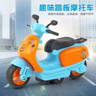 新款仿真摩托车玩具车惯性儿童小汽车男孩宝宝女孩小绵羊踏板摩托