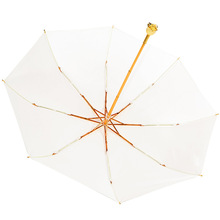 ✅绸缎玫瑰花手柄雨伞女生高颜值折叠伞送朋友创意礼