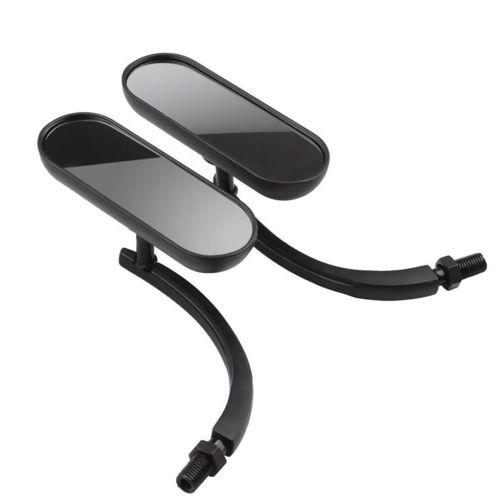 Harley Motorcycle Universal Aluminum Modified Rearview Mirror Retro Cool Black Electroplated Reflector Reversing Mirror