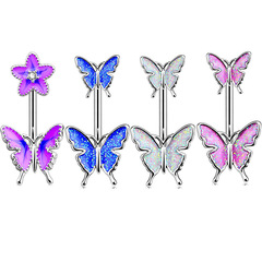 Amazon resource best-selling butterfly navel ring creative resin body piercing jewelry OEM manufacturer wholesale