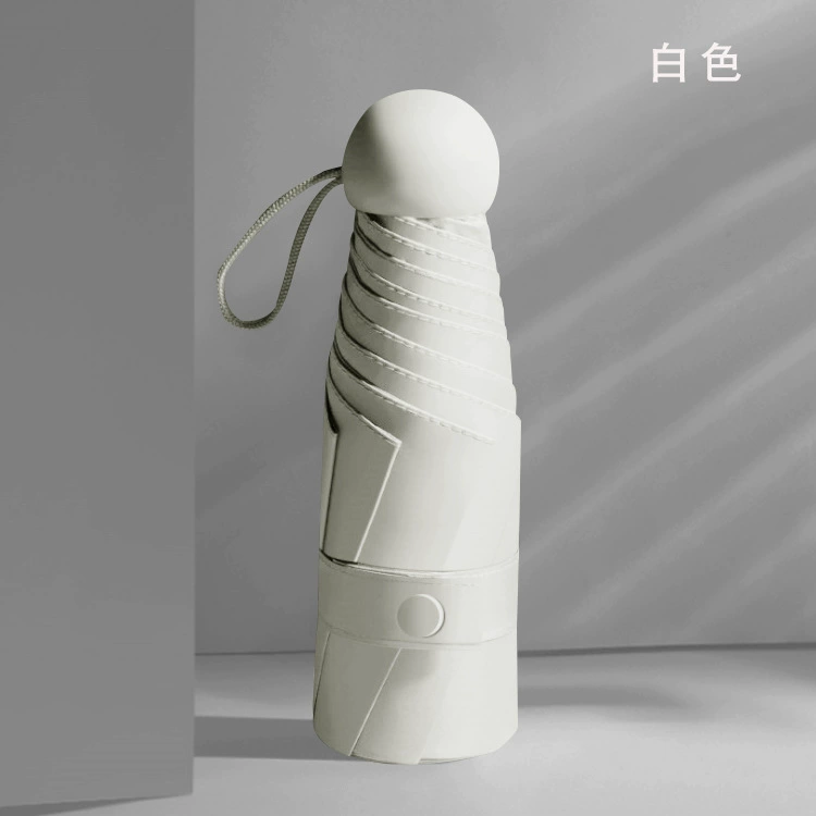 Umbrella solar-powered, small capsule, increased thickness, sun protection, UF-protection, gradient