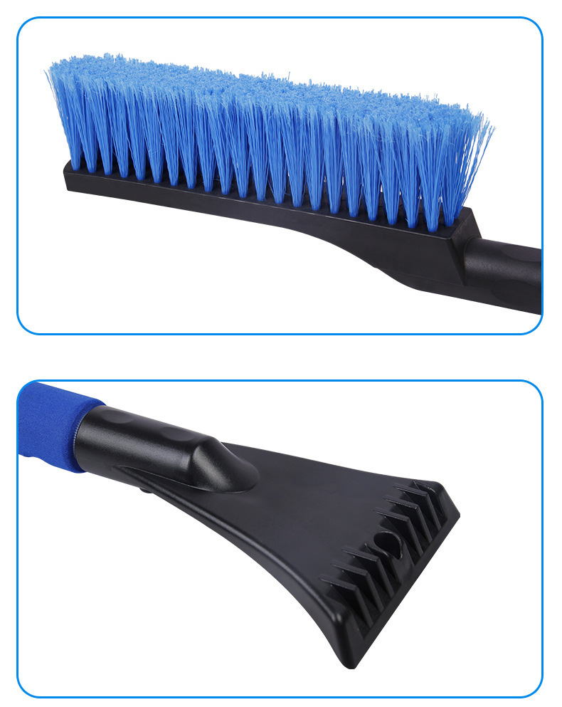 Winter Multifunctional Car Snow Shovel, Car Defrosting and De-Icing Snow Sweeper, Double-Headed Snow Brush, Retractable Snow Scraper