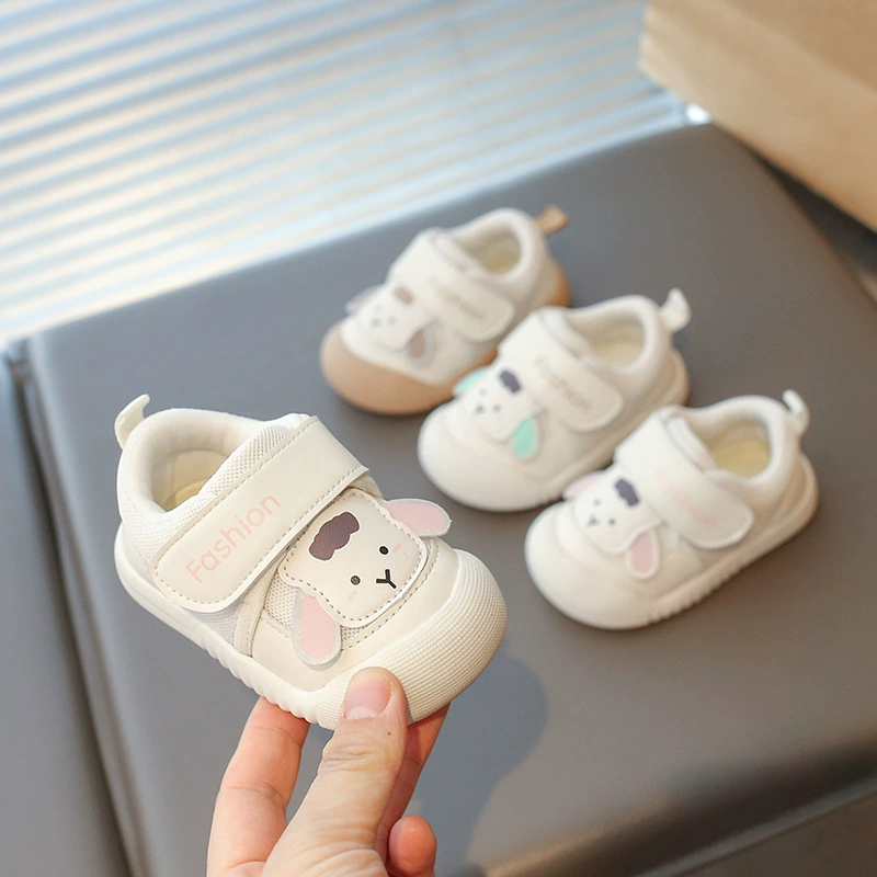 Детские ходунки весной 2025 года 0-1 год 3 мягкая подошва нескользящая мужская обувь весенняя и осенняя обувь детская обувь сетка обувь