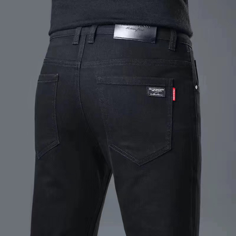 New Spring and Autumn Stretch Men's Jeans, Straight-Leg Trousers, Slim Fit, Business Casual, Versatile, Loose, Durable, Wholesale New Spring and Autumn Stretch Men's Jeans, Straight-Leg Trousers, Slim Fit, Business Casual, Versatile, Loose, Durable, Wholesale